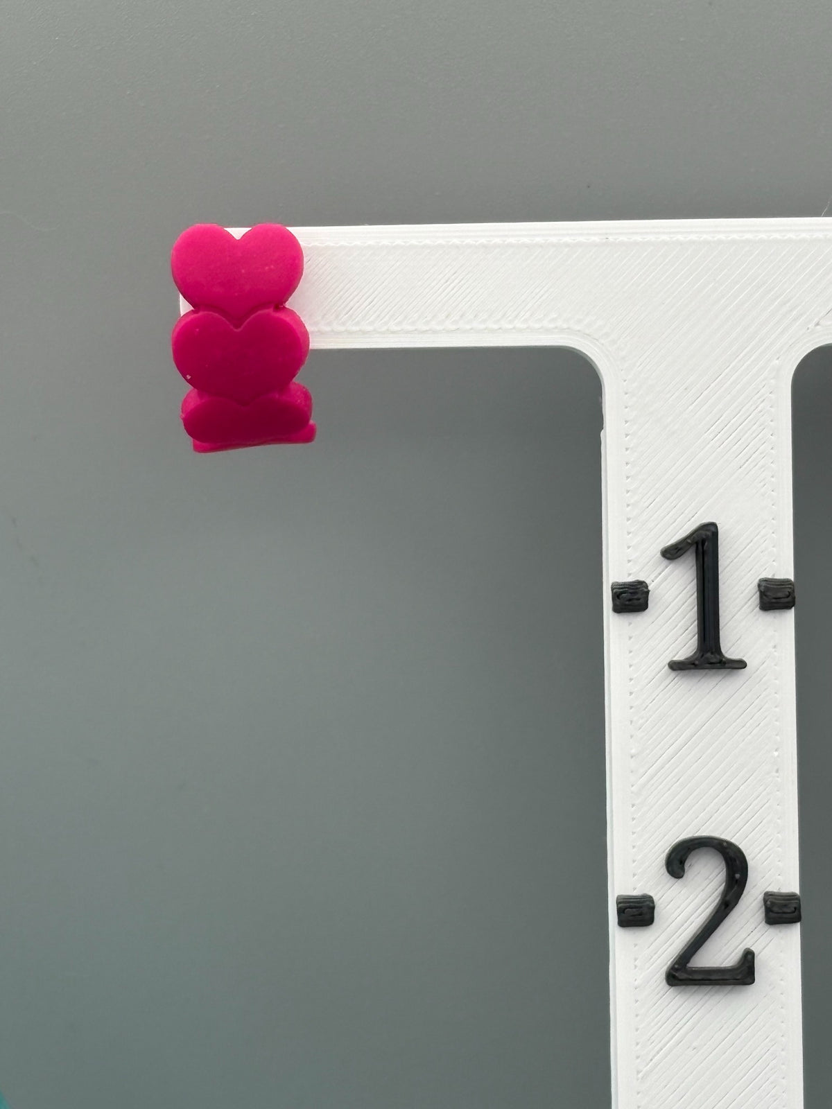 Pink Heart Huggie Earrings - handcrafted polymer clay earrings by Lakeside Clay