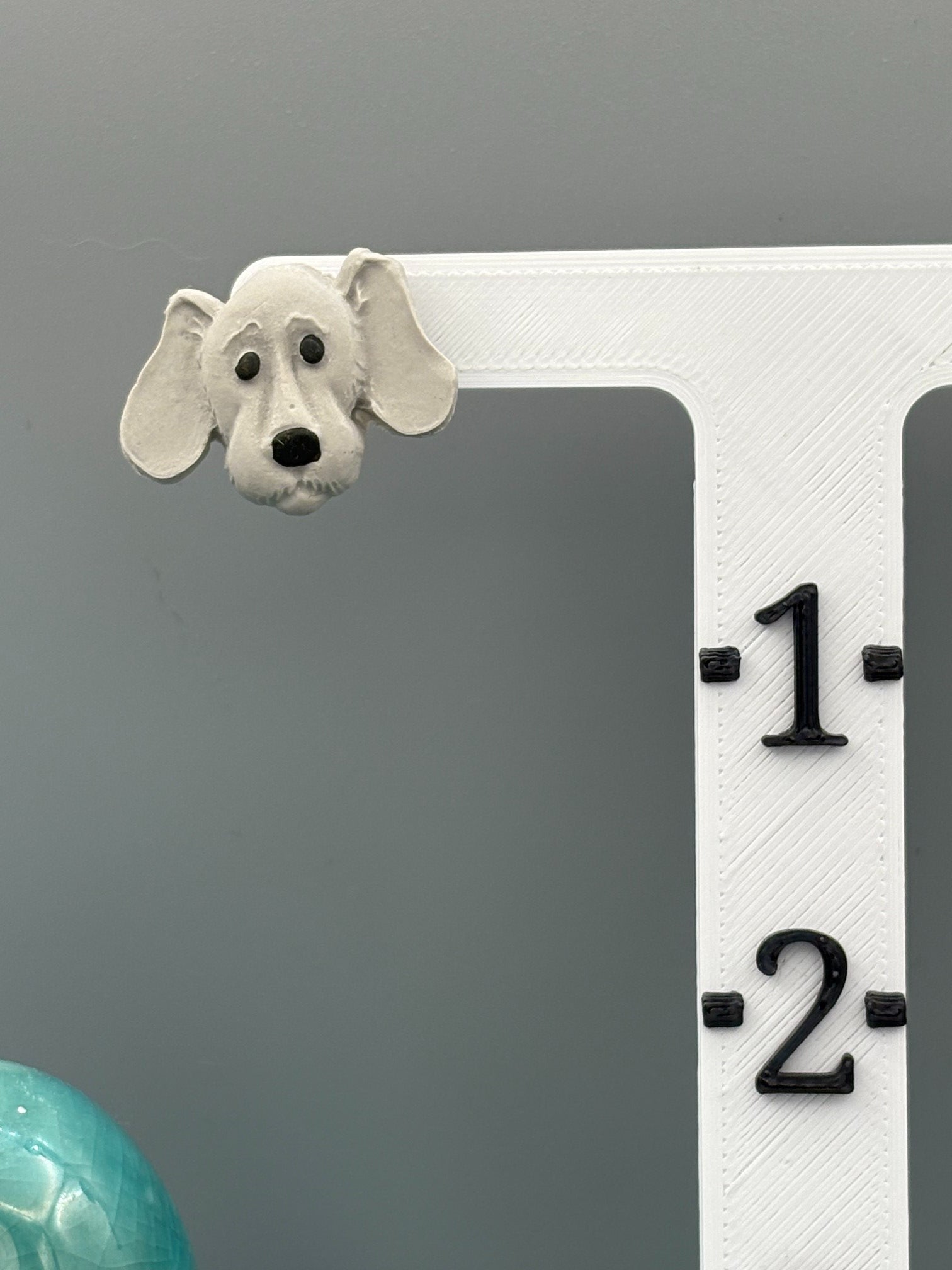 Grey Retriever Dog Stud Earrings - handcrafted polymer clay earrings by Lakeside Clay