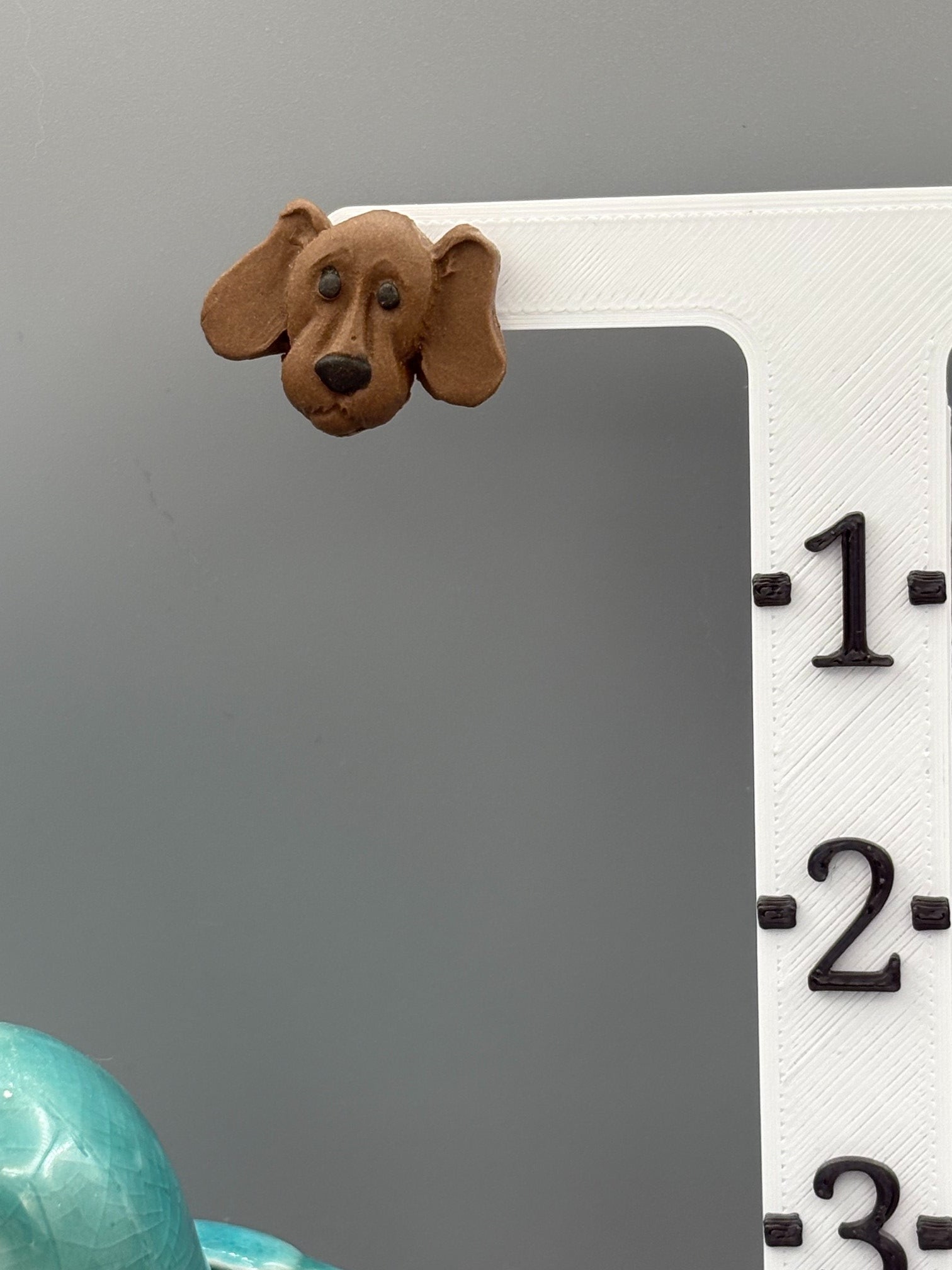 Brown Retriever Dog Stud Earrings - handcrafted polymer clay earrings by Lakeside Clay