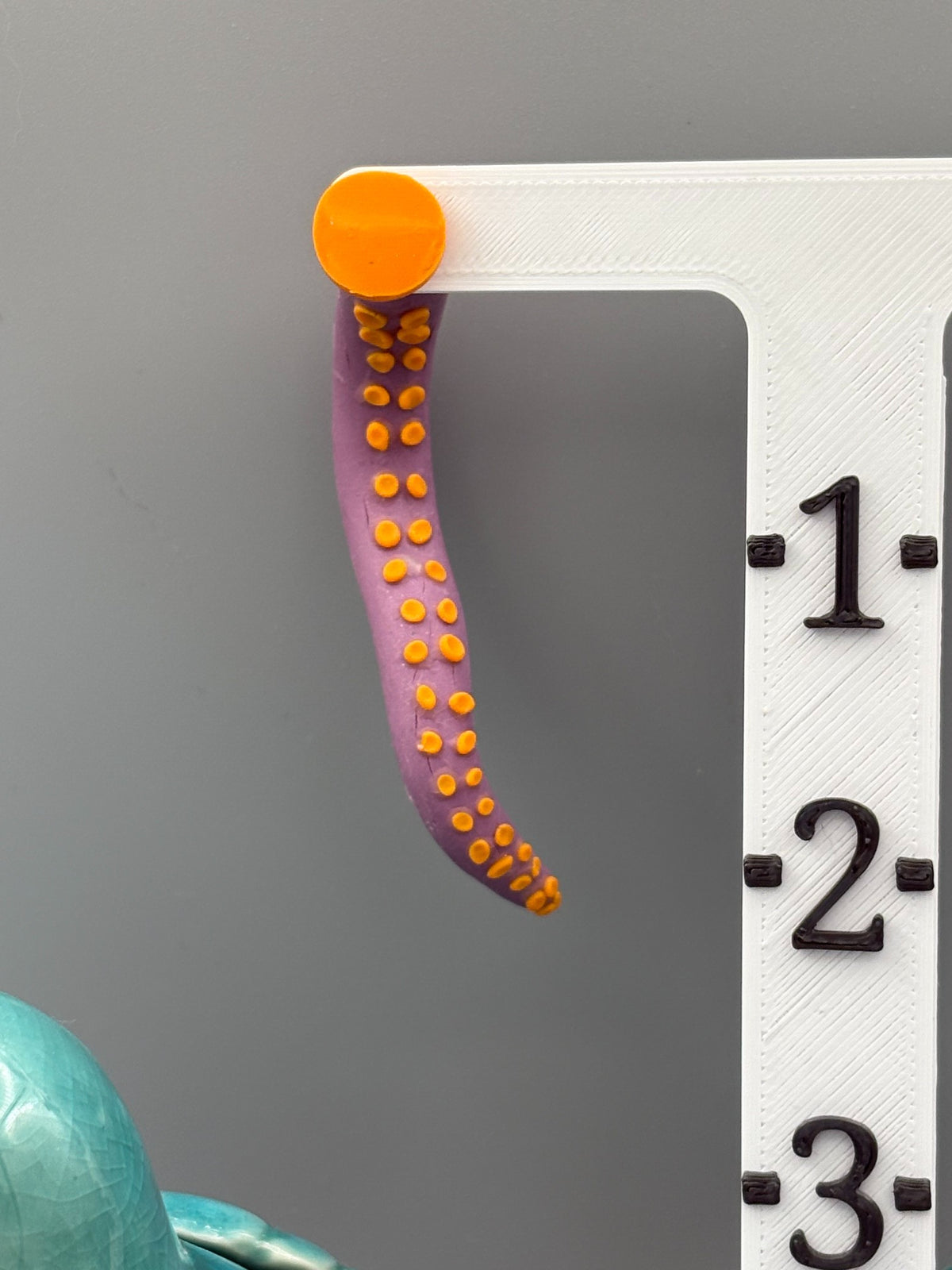 Tentacle Stud Earrings - handcrafted polymer clay earrings by Lakeside Clay