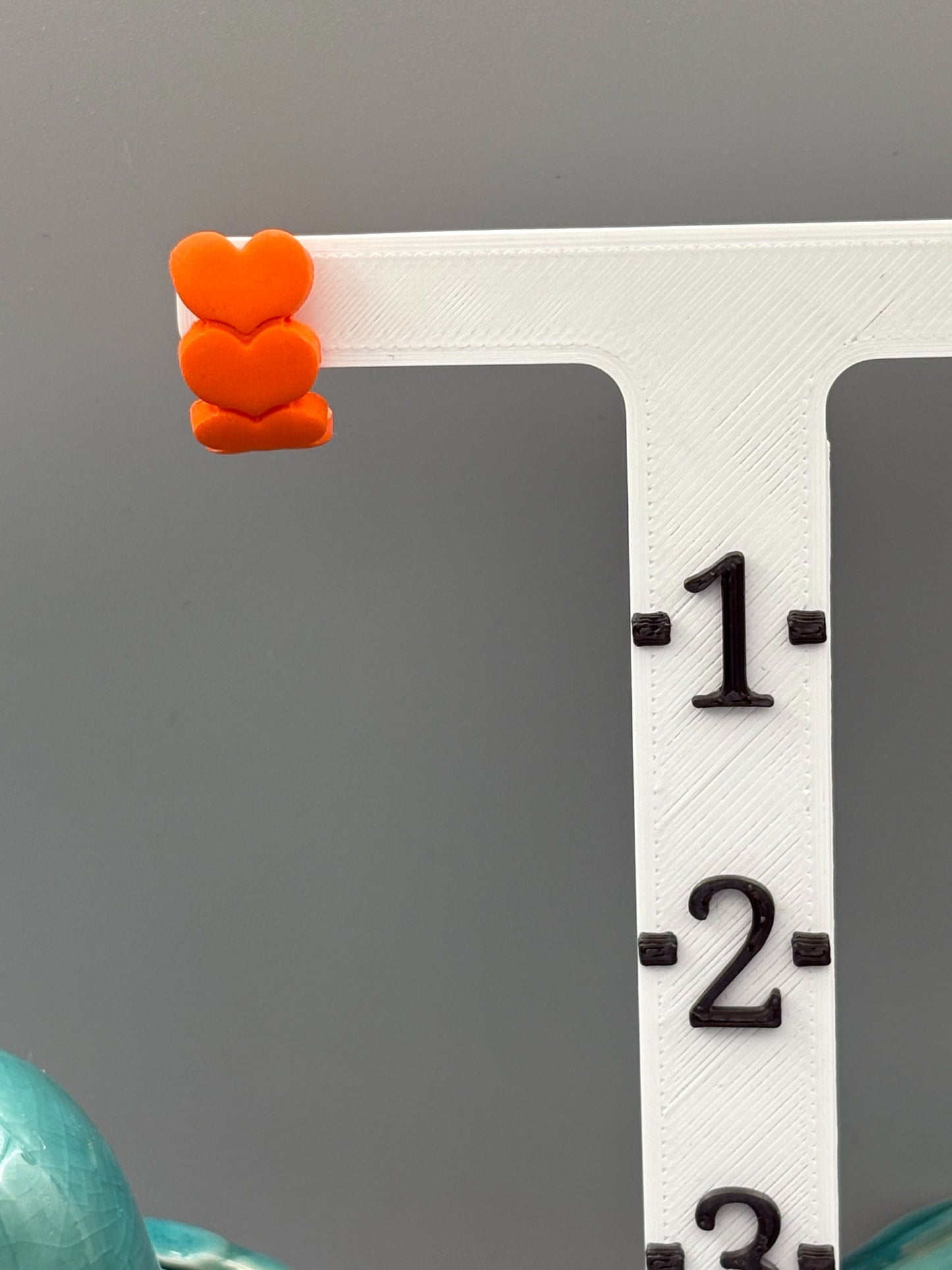 Orange Heart Huggie Earrings - handcrafted polymer clay earrings by Lakeside Clay