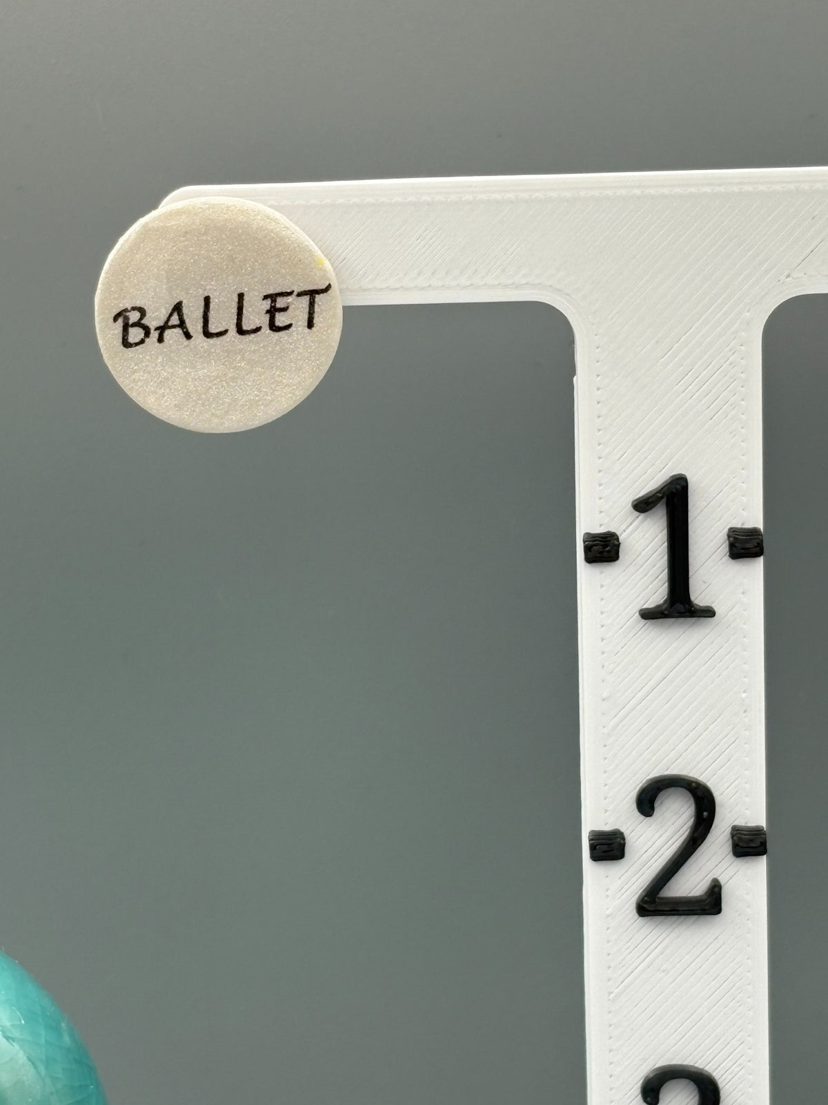 Ivory Ballet Circle Stud Earrings - handcrafted polymer clay earrings by Lakeside Clay