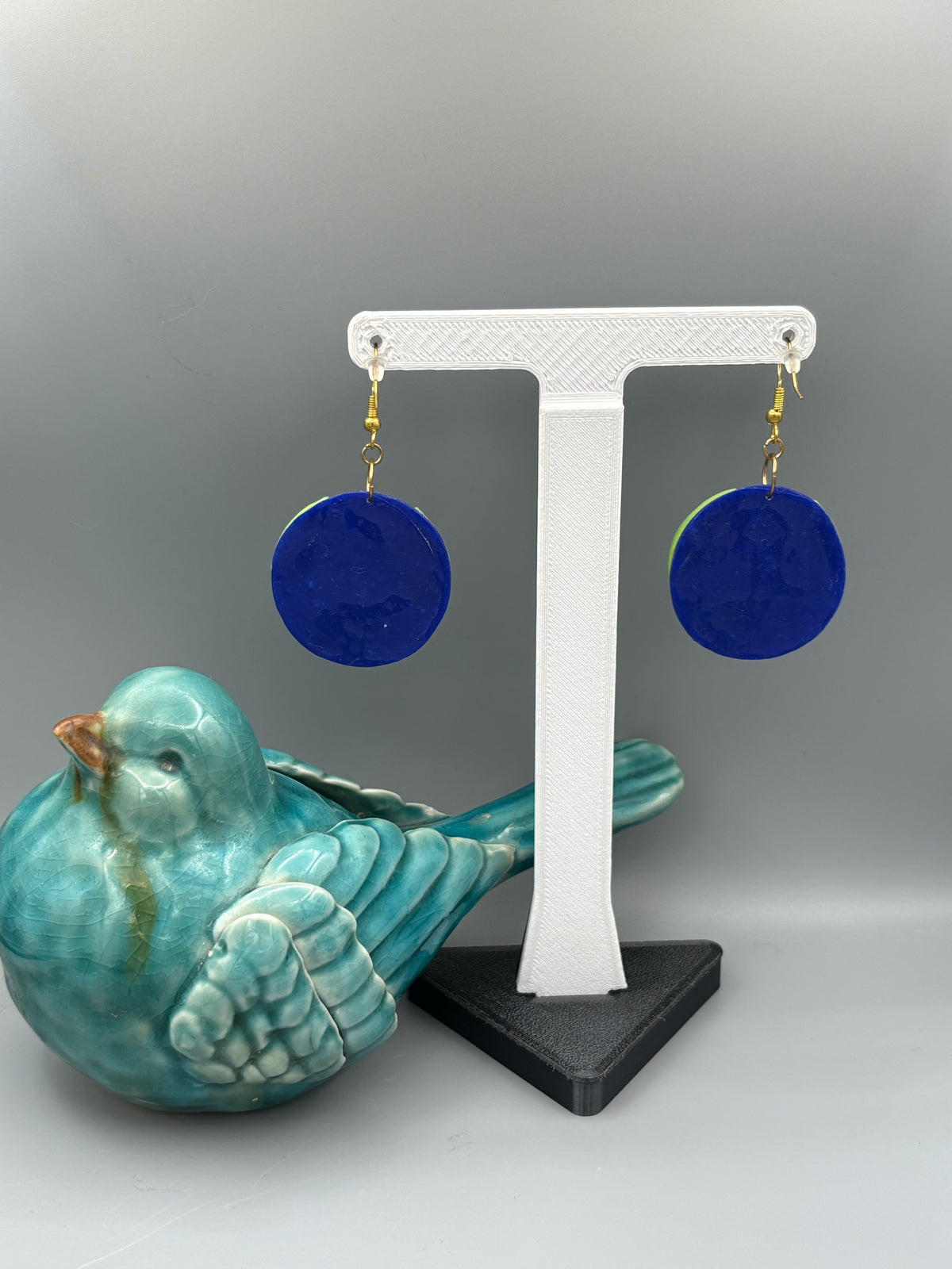 Globe Dangle Earrings - handcrafted polymer clay earrings by Lakeside Clay