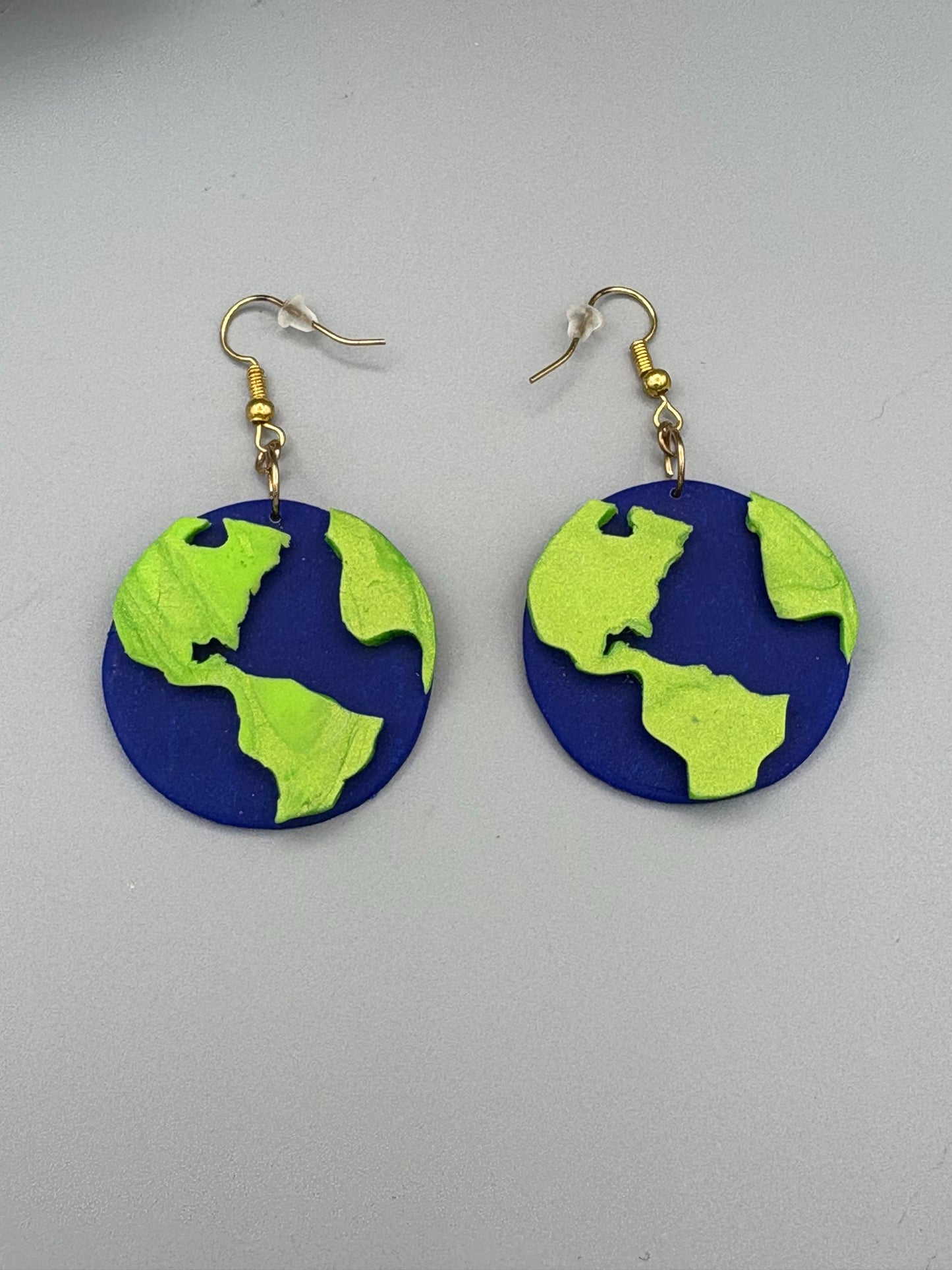 Globe Dangle Earrings - handcrafted polymer clay earrings by Lakeside Clay