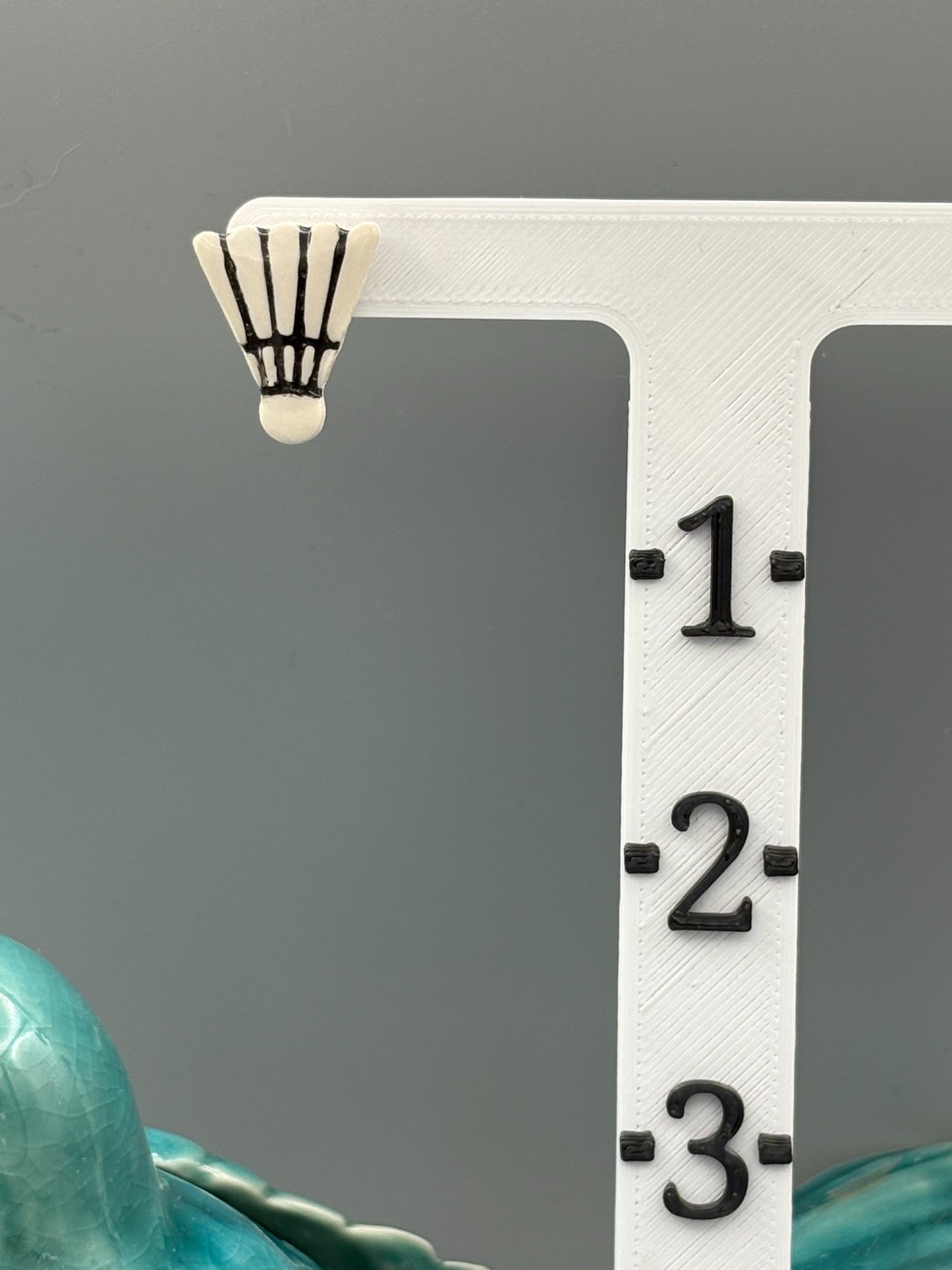 Badminton Shuttlecock Stud Earrings - handcrafted polymer clay earrings by Lakeside Clay