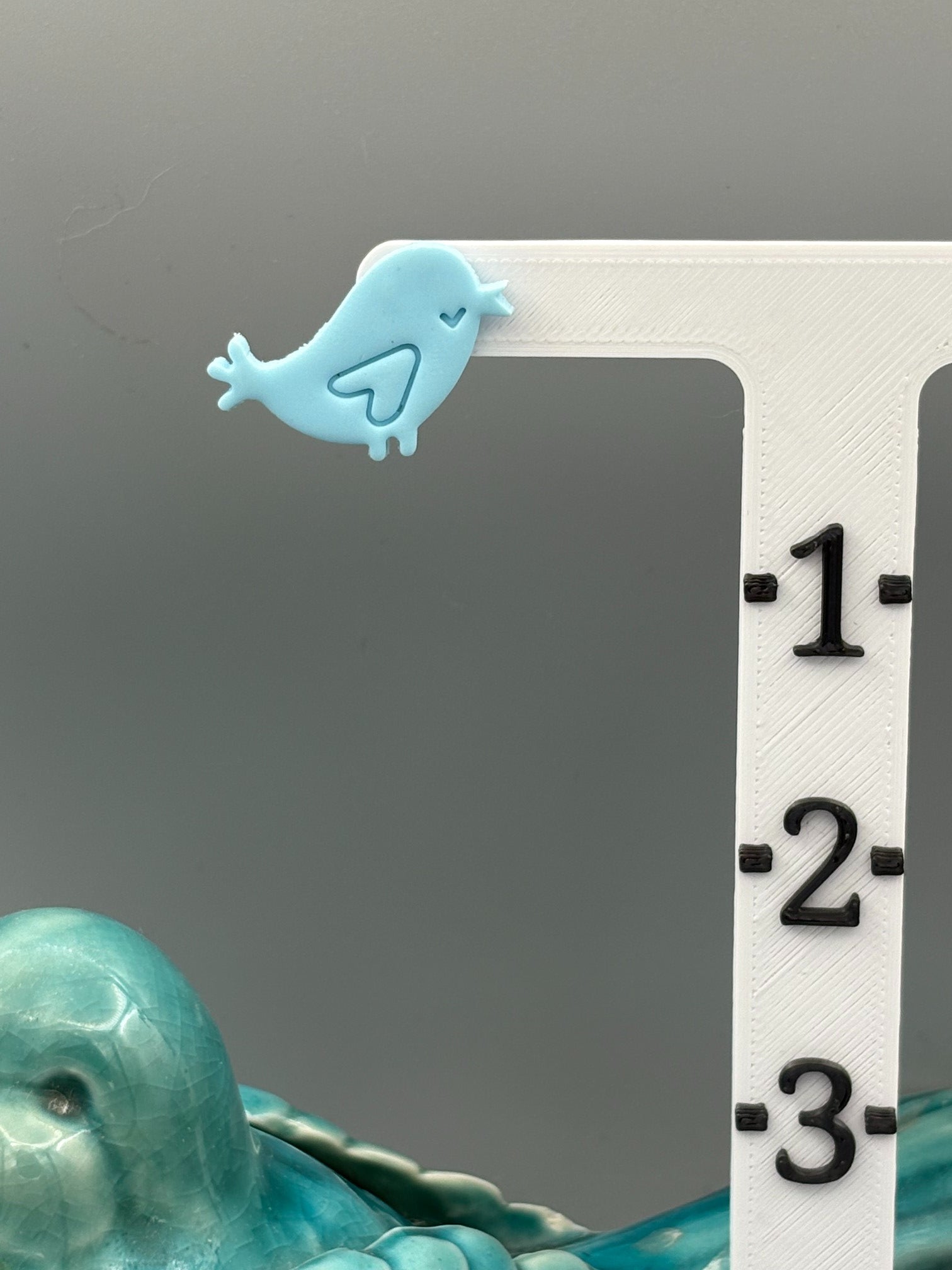 Baby Blue Love Bird Stud Earrings - handcrafted polymer clay earrings by Lakeside Clay