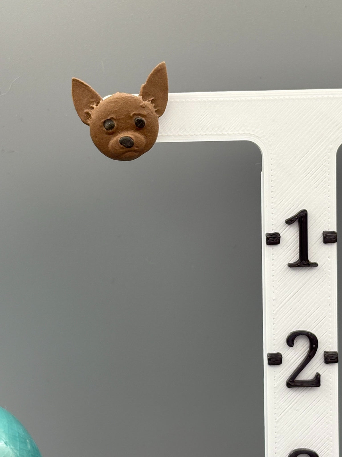 Brown Chihuahua Stud Earrings - handcrafted polymer clay earrings by Lakeside Clay