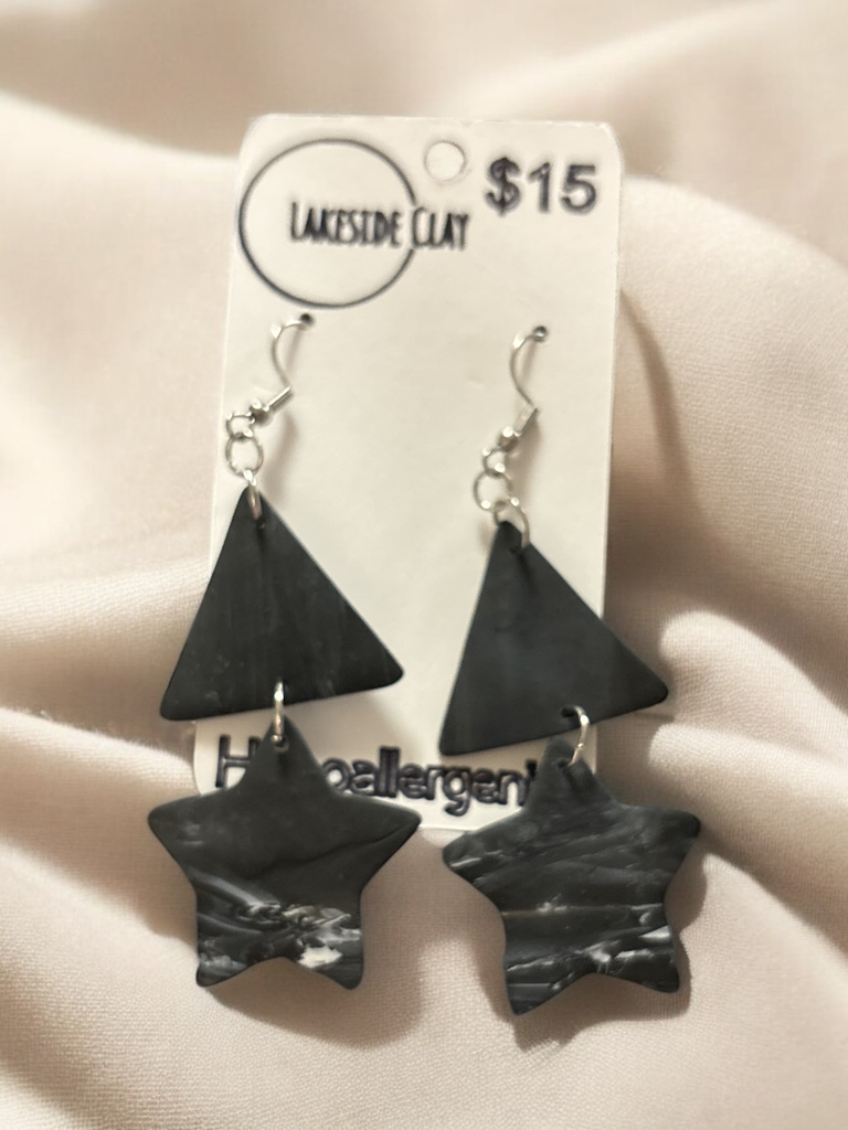 Midnight Sky Triangles & Stars