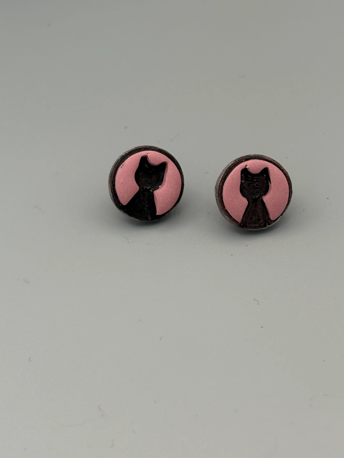 Pink Cat Head Studs