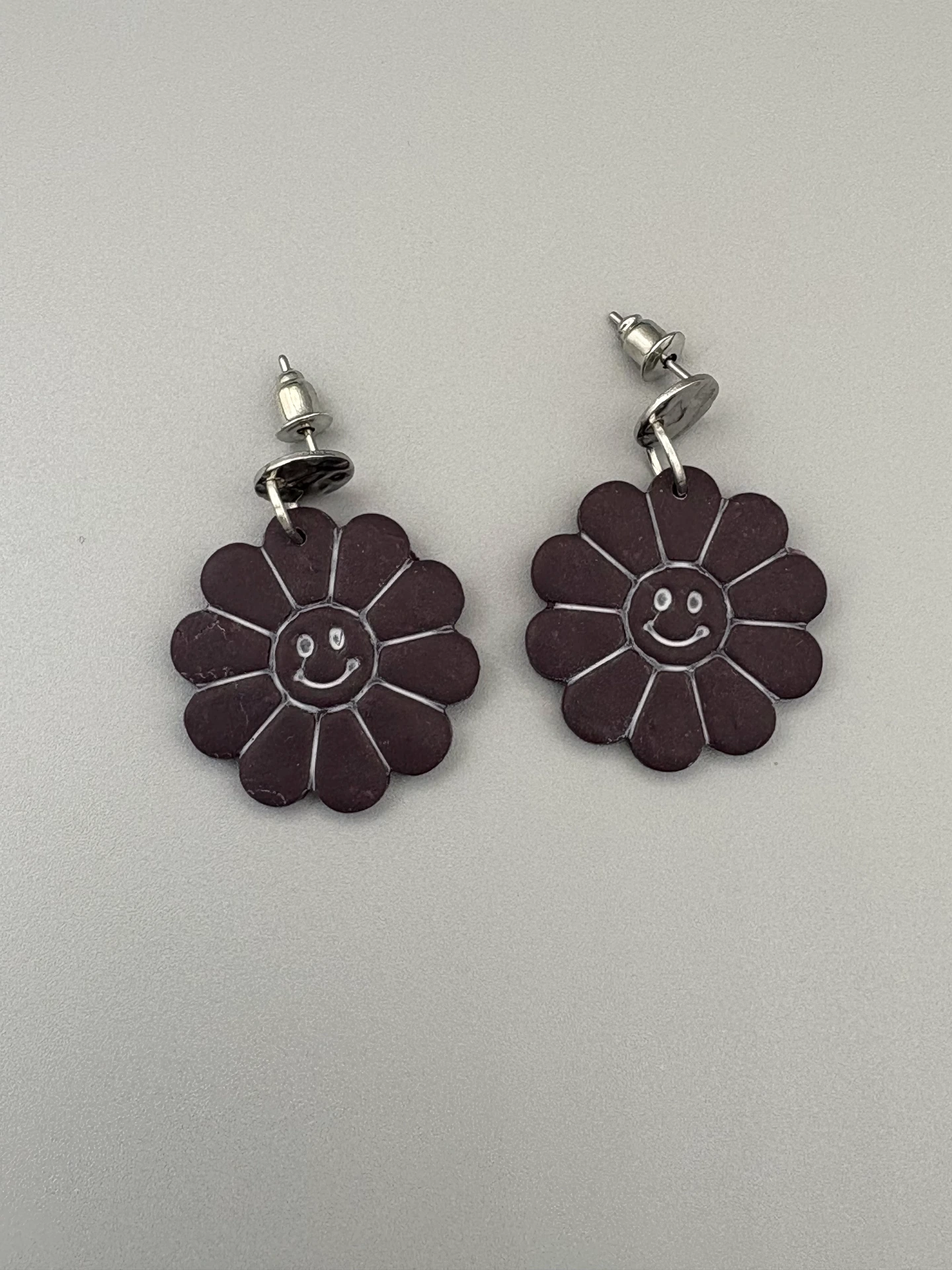 Midnight Purple Smiley Flowers