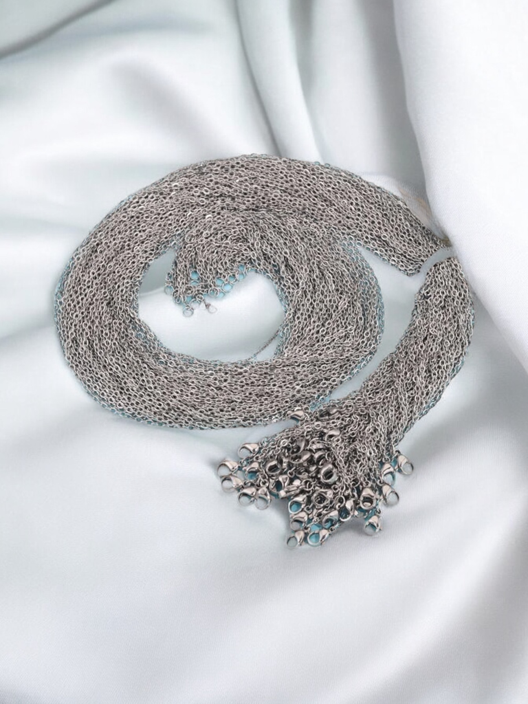 19" Chain for Pendants - Silver Coloured