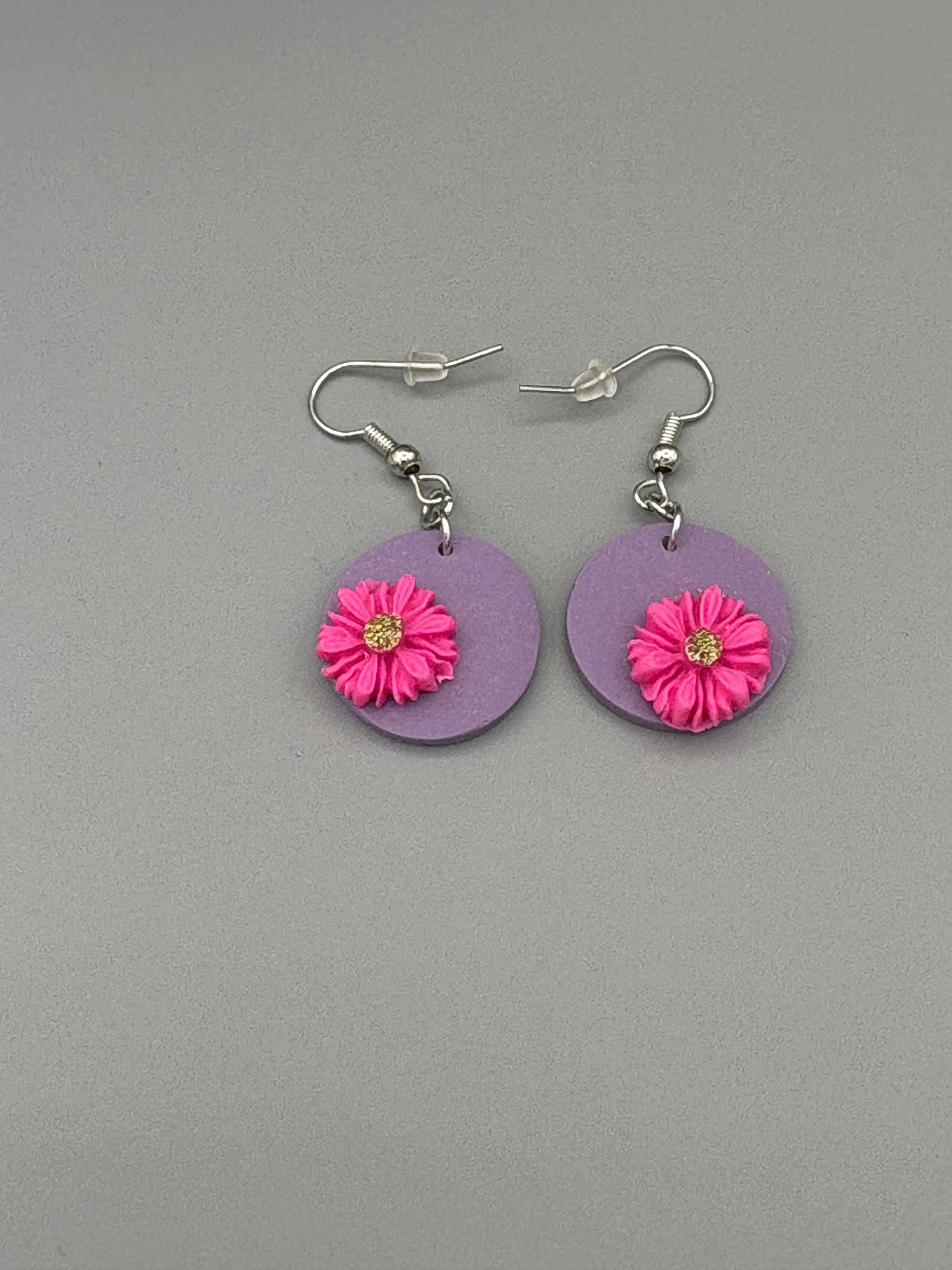 [1-3] Pink Flowers on Purple Disks