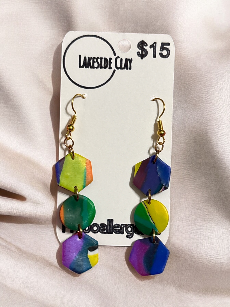 Water Colour Hexagons &amp; Circles