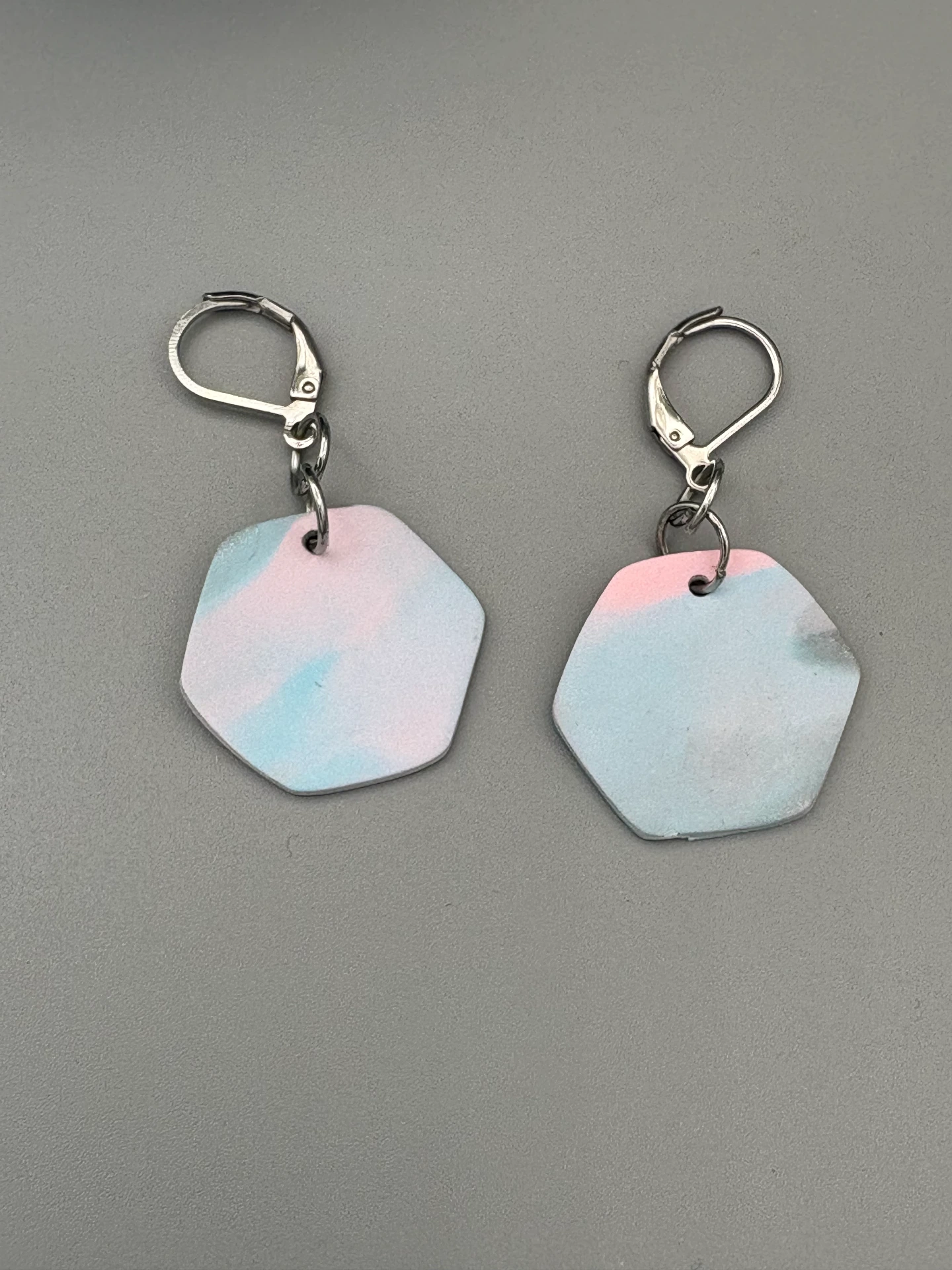 Marble Pastel Hexagons
