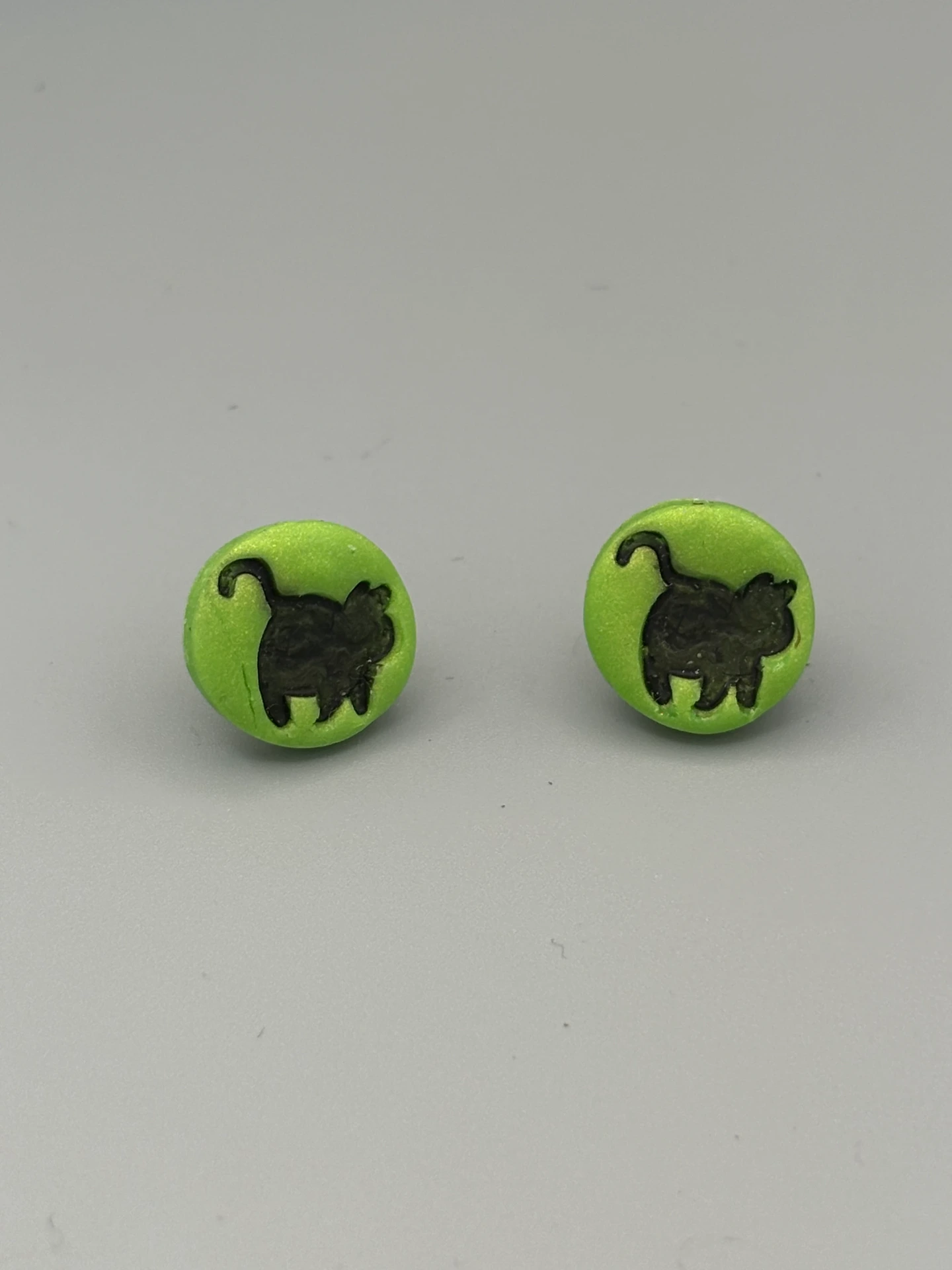 Green Cat Studs
