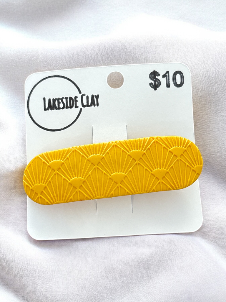 [20-26] Yellow Art Deco Barrette