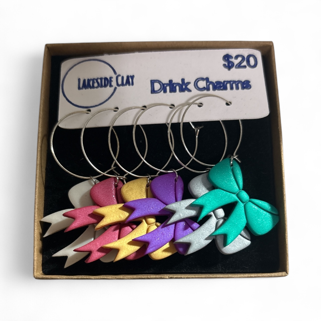 Bow Drink Charms