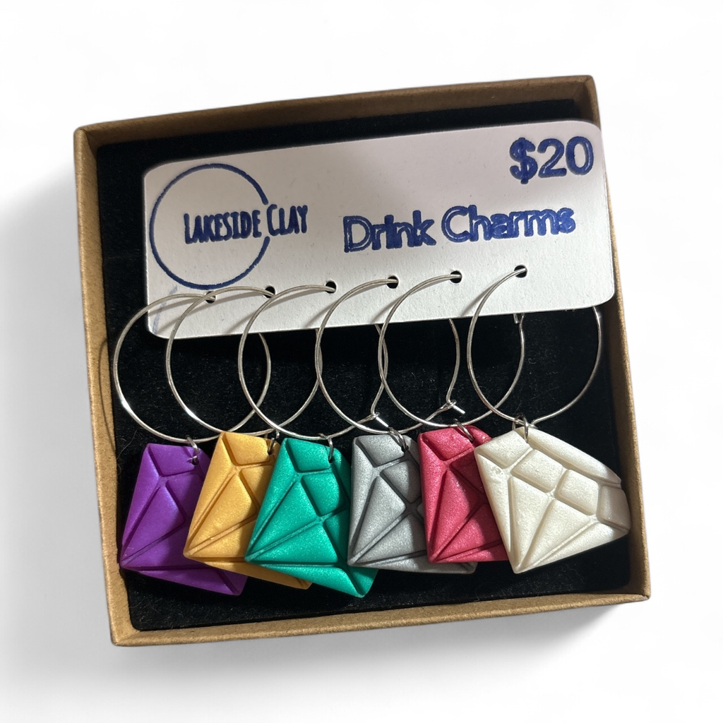 Diamond Drink Charms