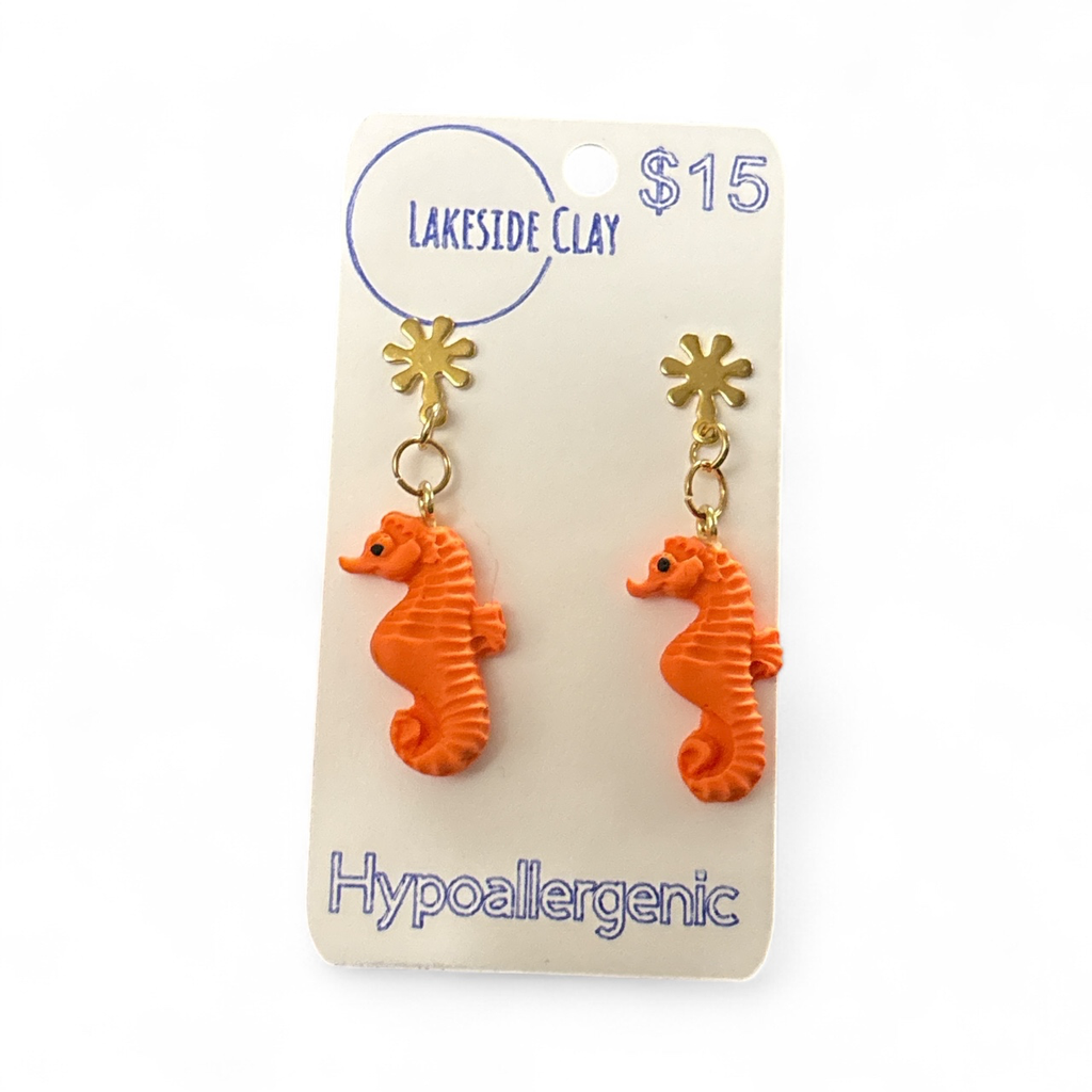 Orange Seahorses