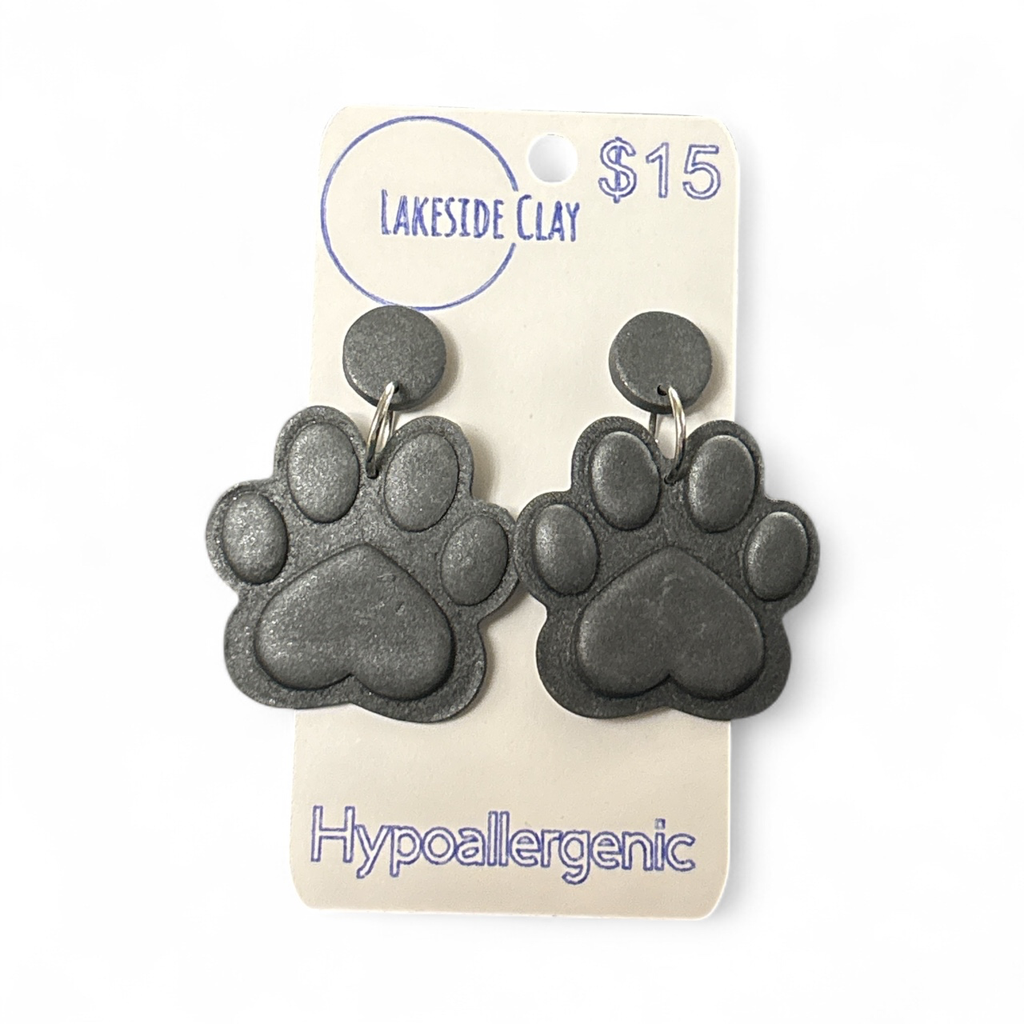 Graphite Paw Prints