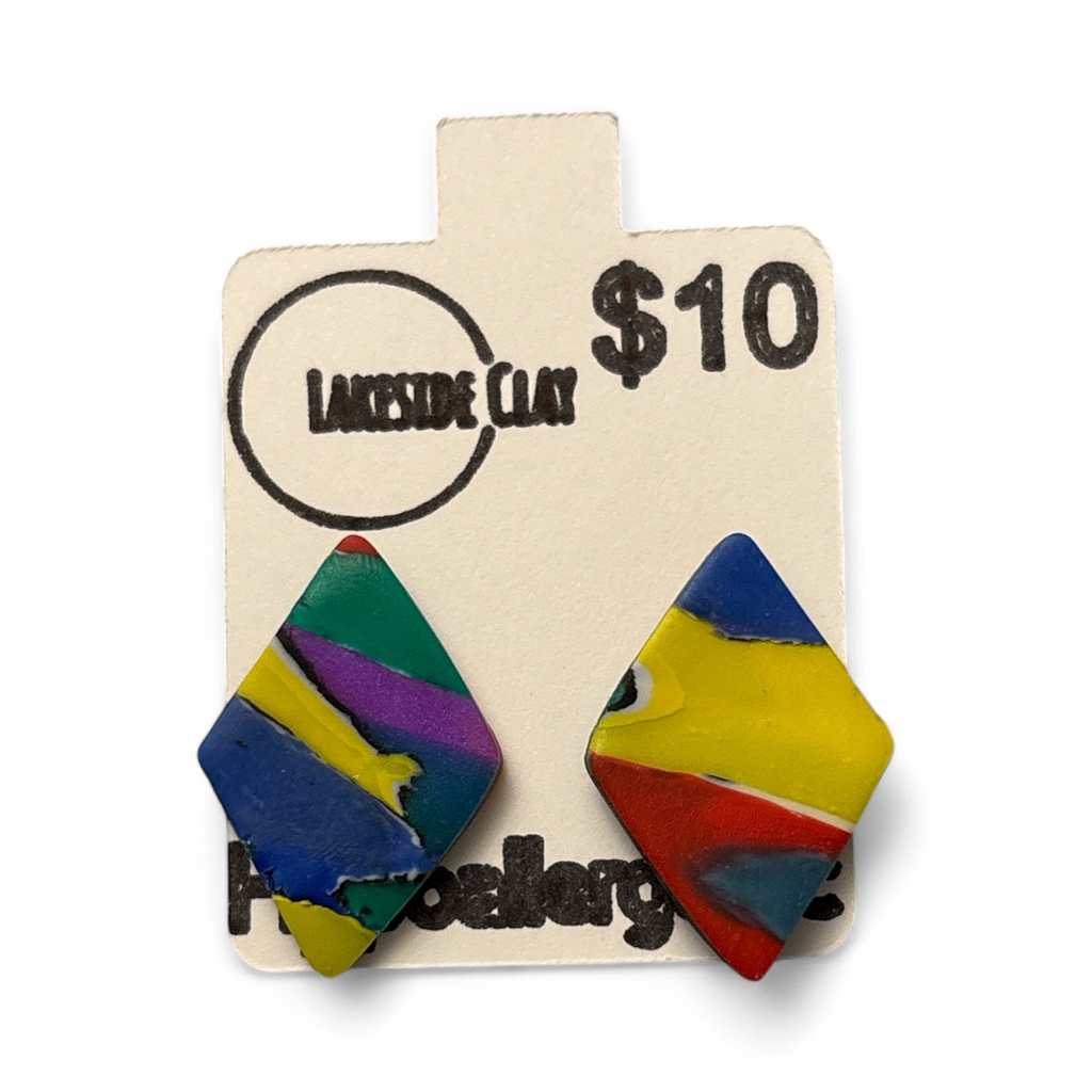 Water Colour Diamond Studs