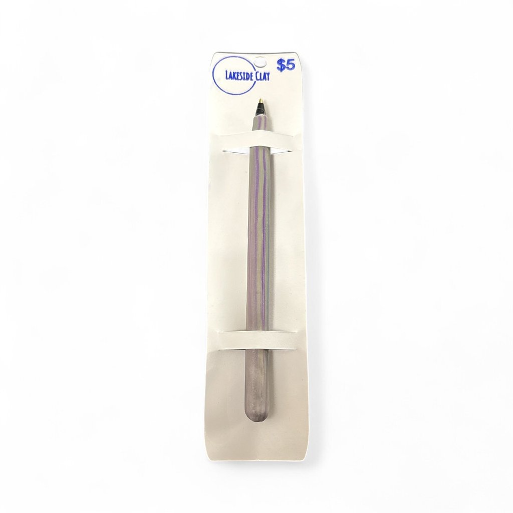 Purple & Grey Marble Pen