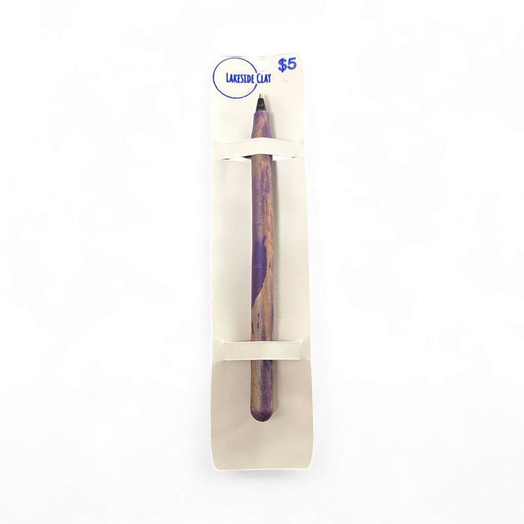 Purple & Gold Marble Pen