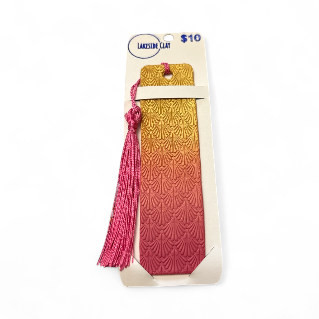 Gold & Pink Shells Bookmark