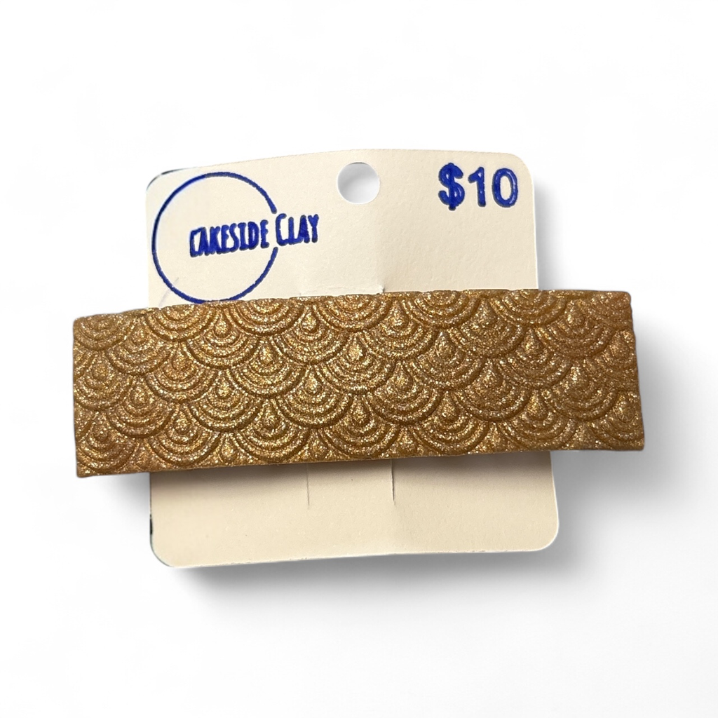 Gold Scales Barrette