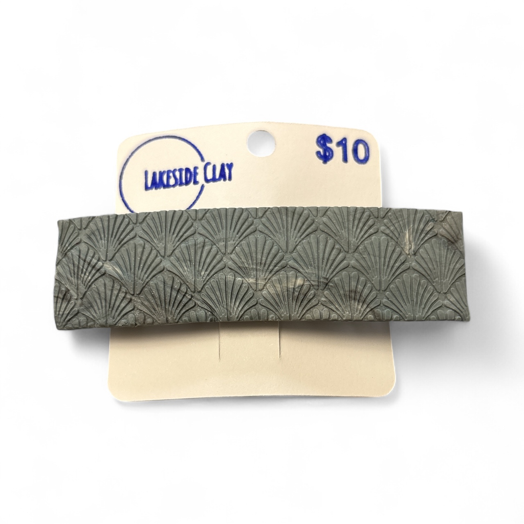 Grey Shells Barrette