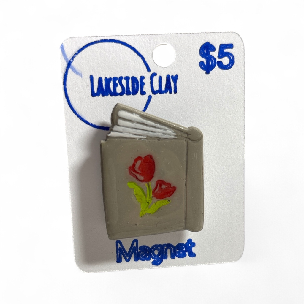 Rose Book Magnet