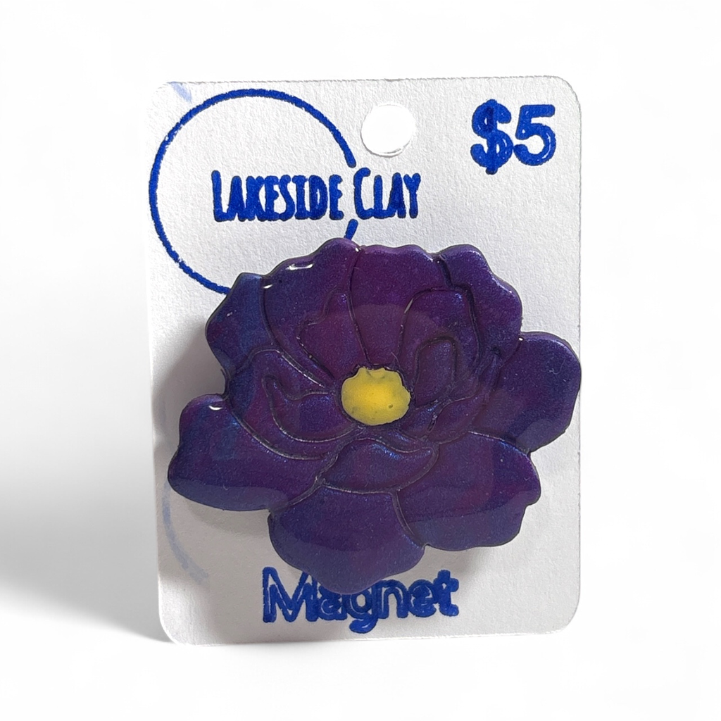 Purple Peony Magnet