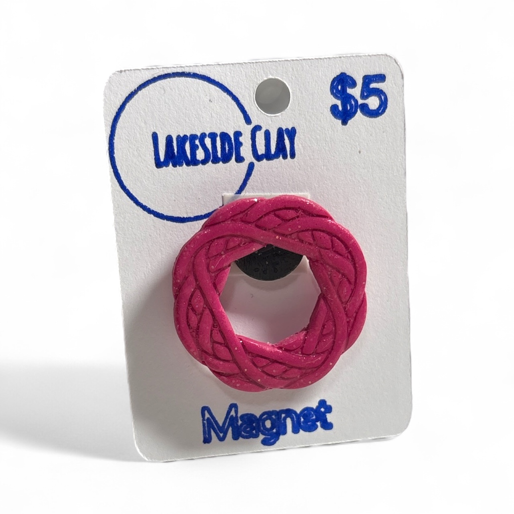 Pink Wreath Magnet