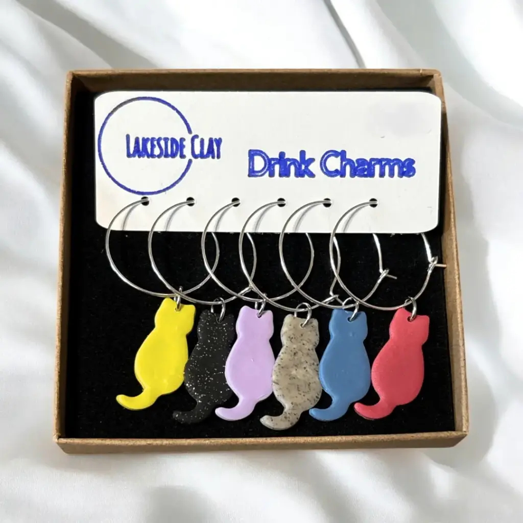 Cat Drink Charms