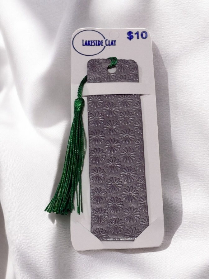 Silver Daisies Bookmark