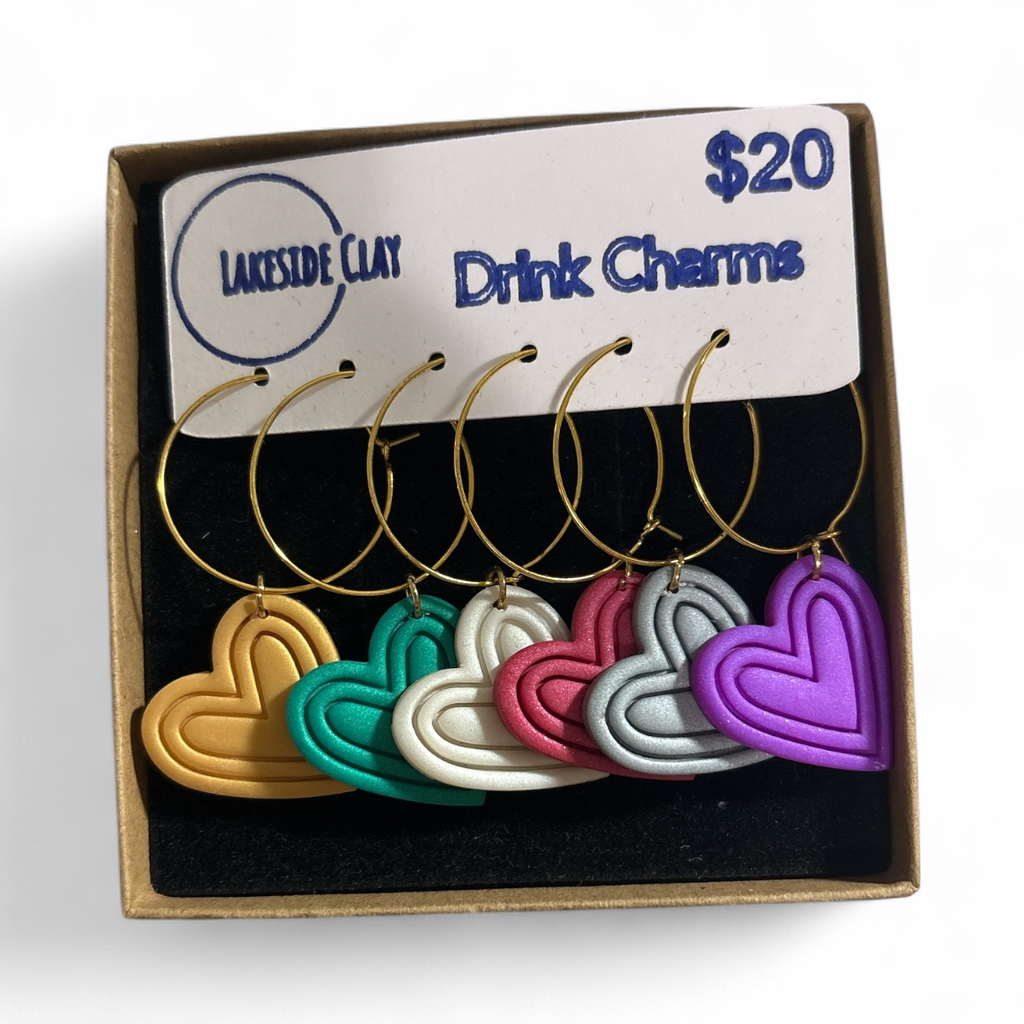 Heart Drink Charms