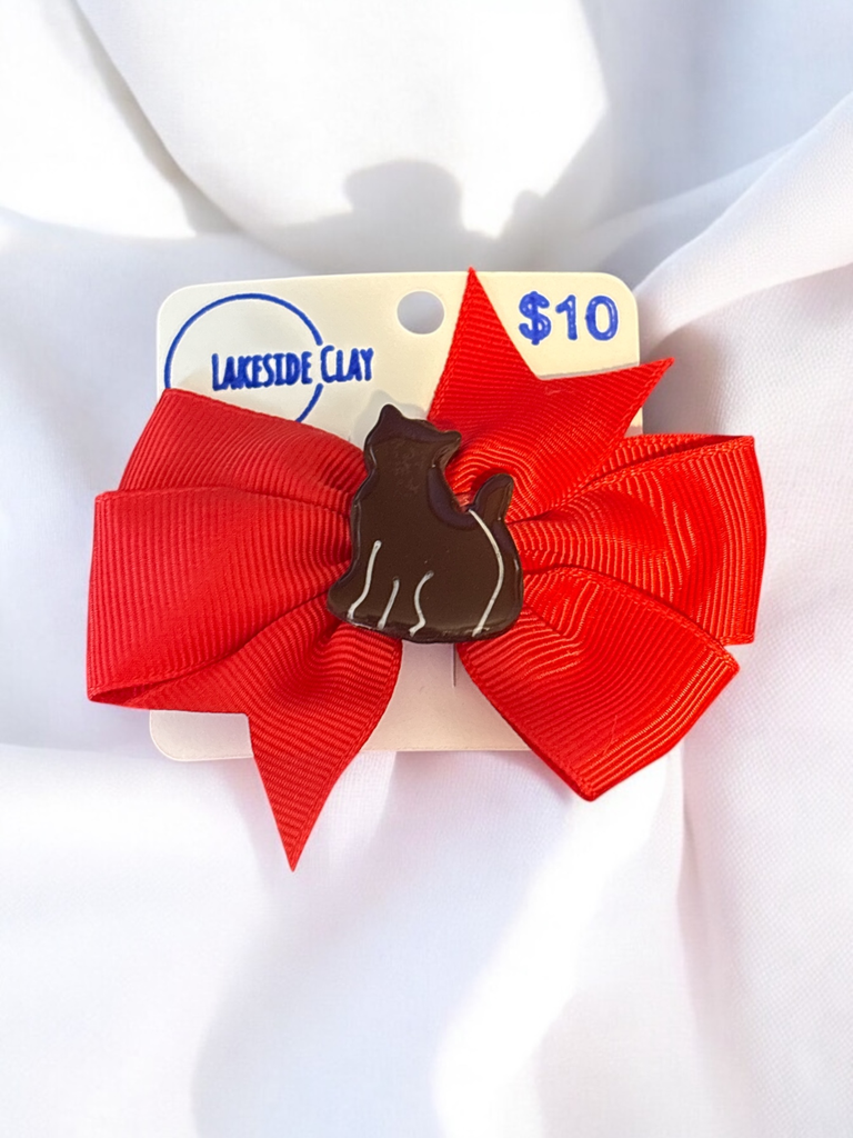 Brown Cat Hair Bow