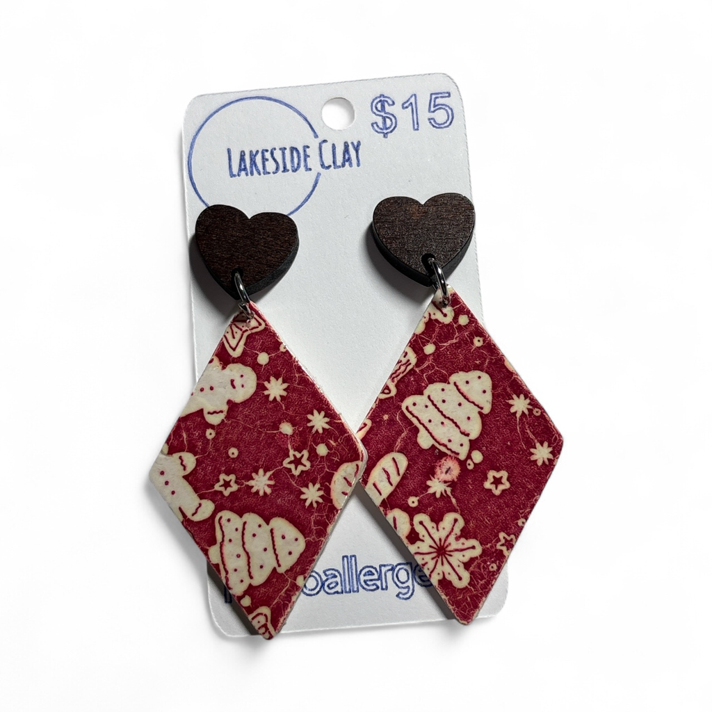 [51-27] Red Christmas Pattern Diamonds