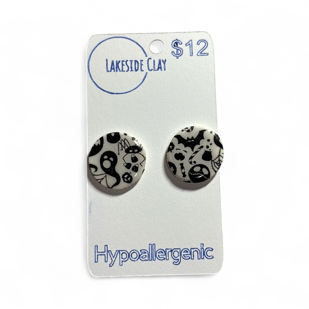 Spooky Circle Studs