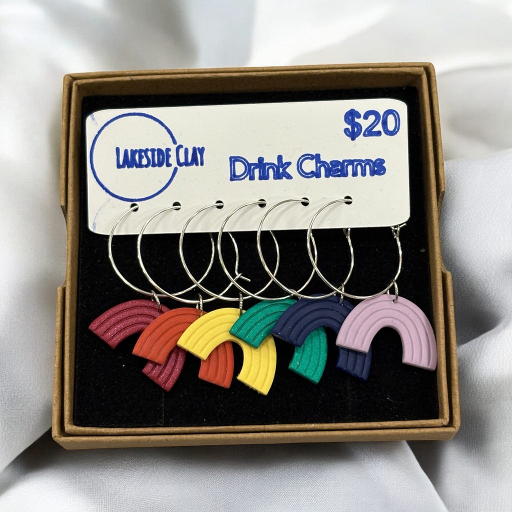Rainbow Drink Charms