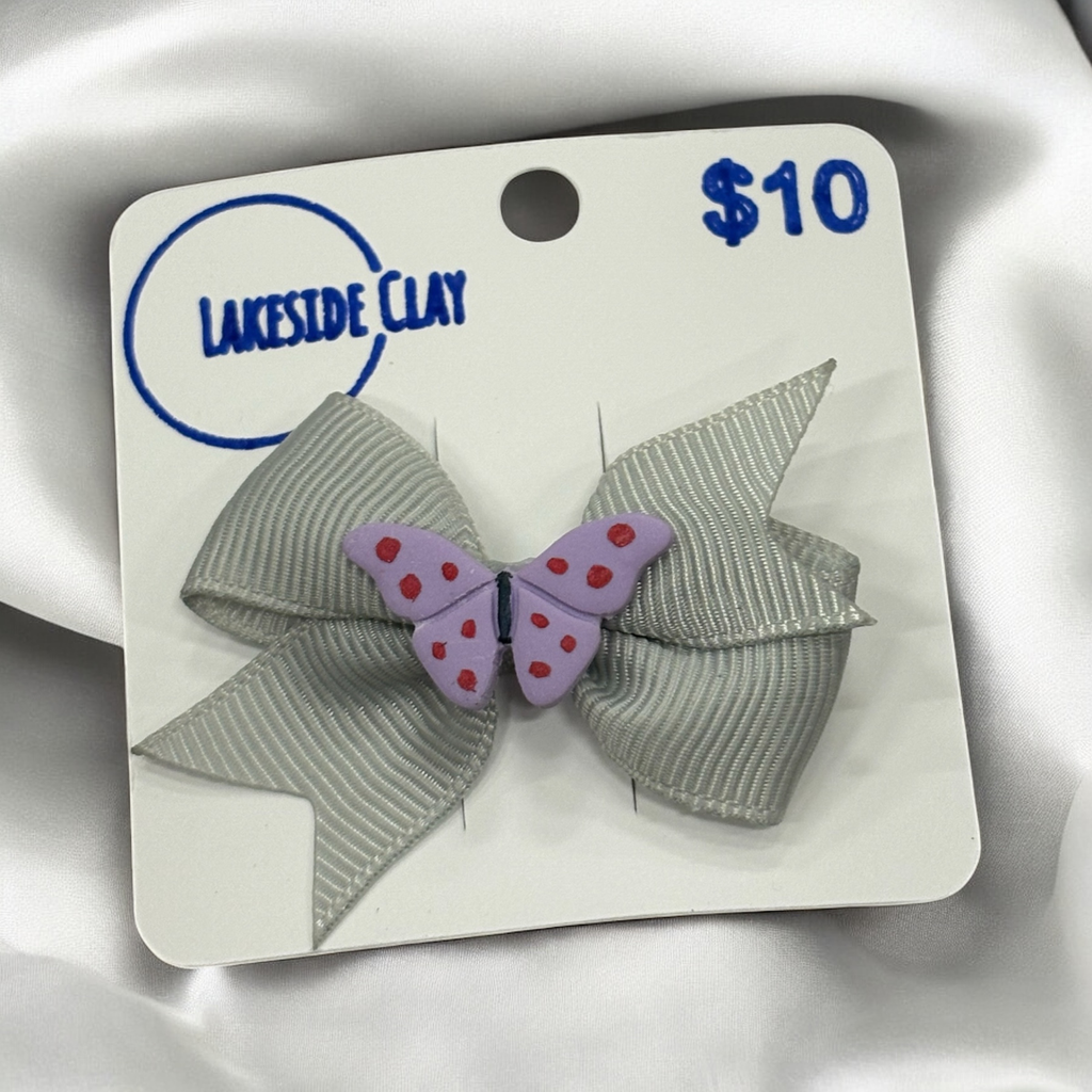 Lilac Butterfly Hair Bow