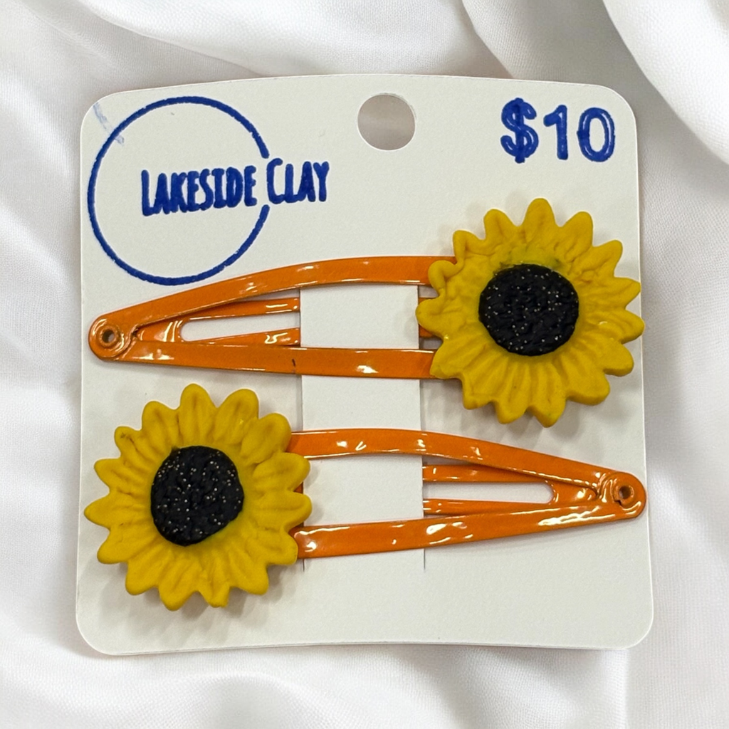 Sunflowers Hair Clips