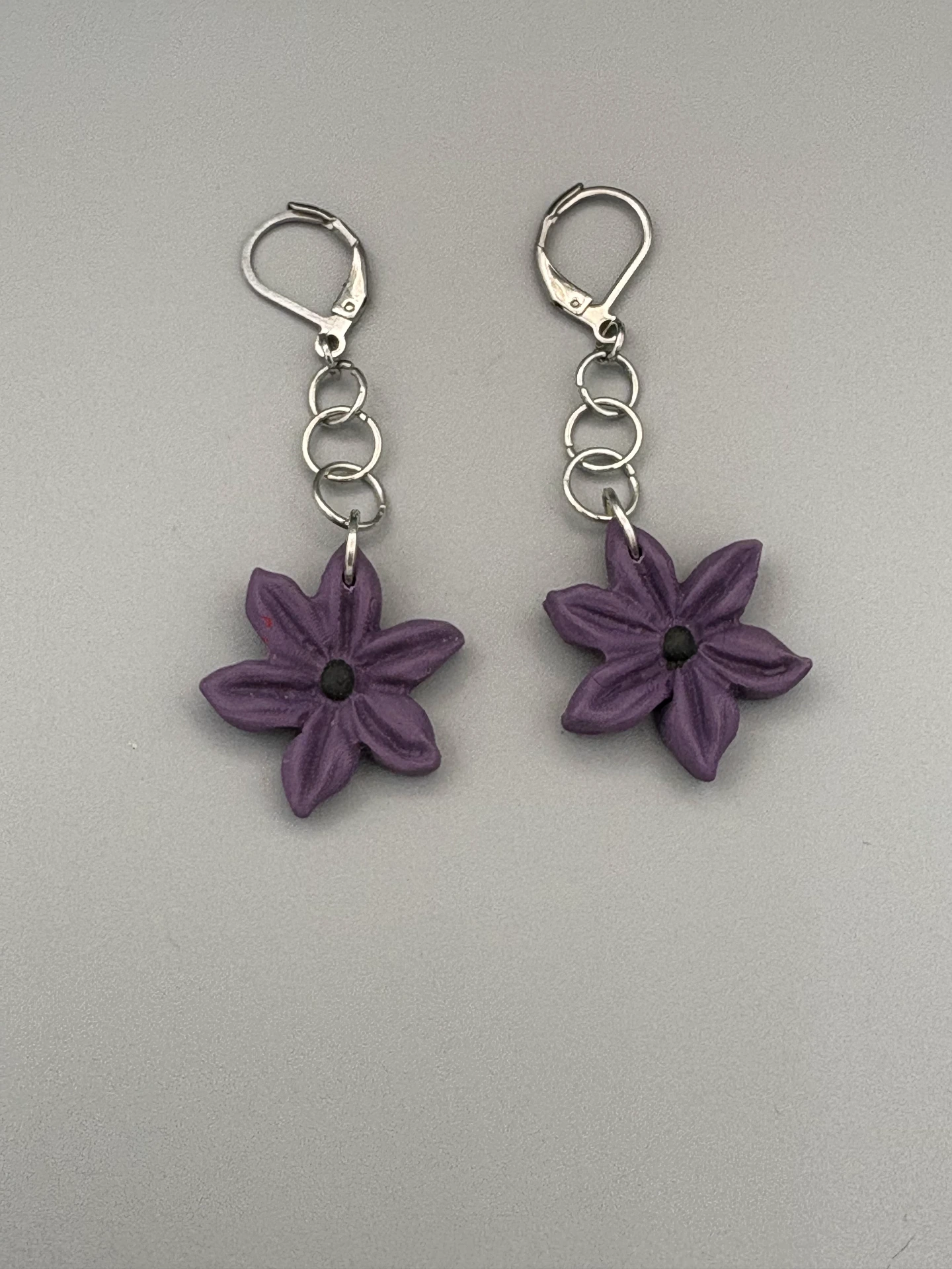 Purple Flower Dangles