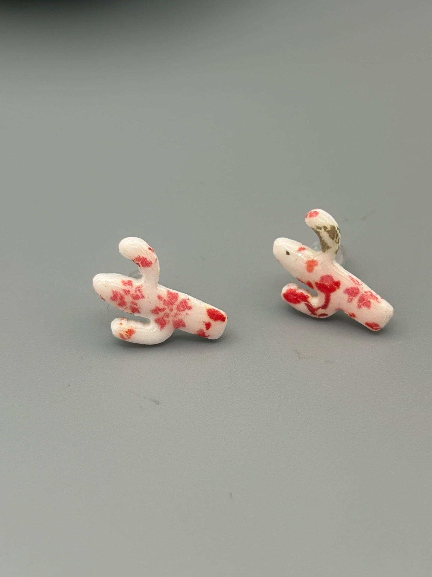 Flower Pattern Cactus Studs