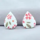 Flower Pattern Drop Studs