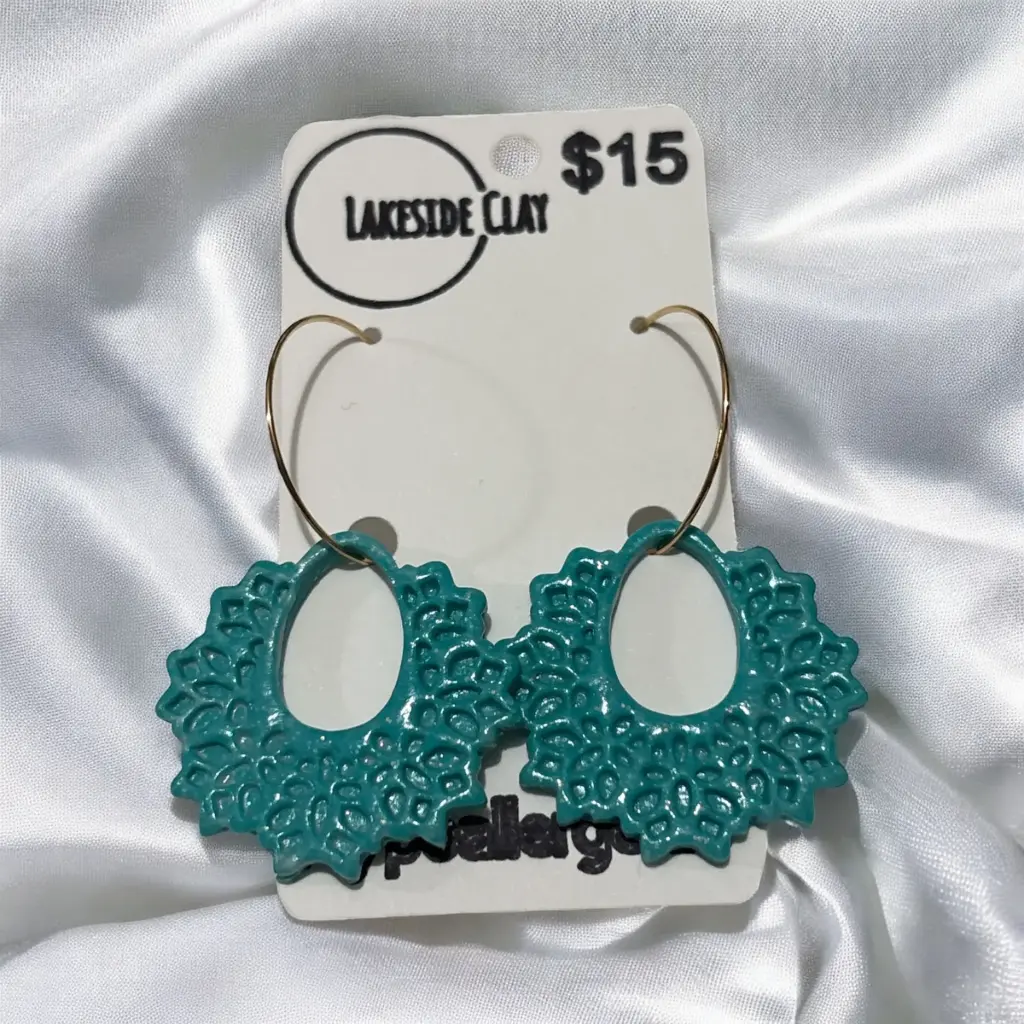 Teal Hoops
