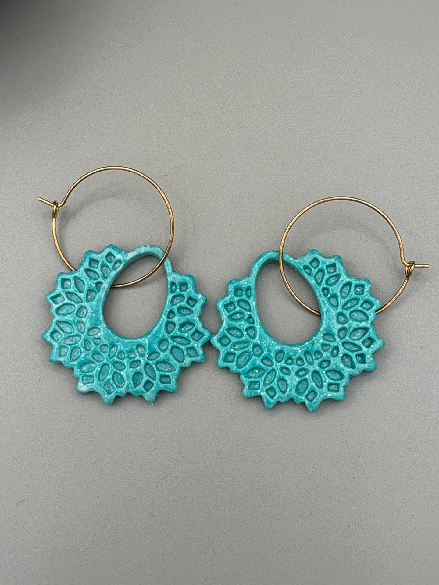 Teal Hoops