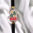 Book & Bloom Elastic Bookmark