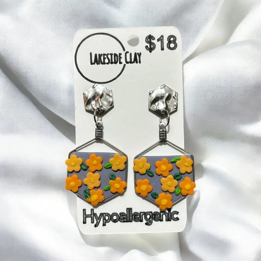 Orange Crush Hexagons
