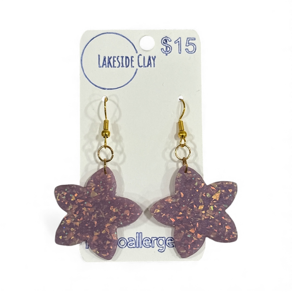 Purple Opalescent Star Flowers